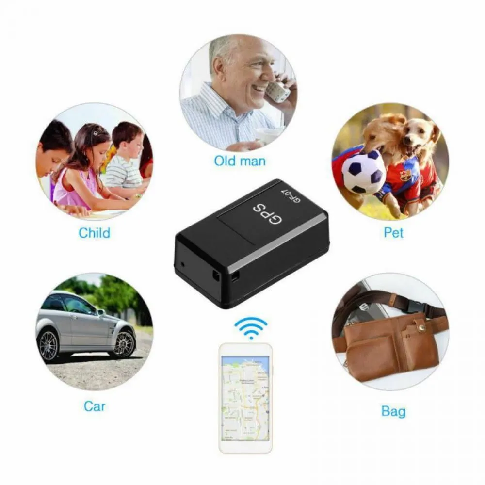 HOTWINTER Mini GPS Tracker Magnetic Portable No Monthly Fee Real Time Tracking Device for Vehicle Asset Fleet Elderly Kids Car Anti-lost Device