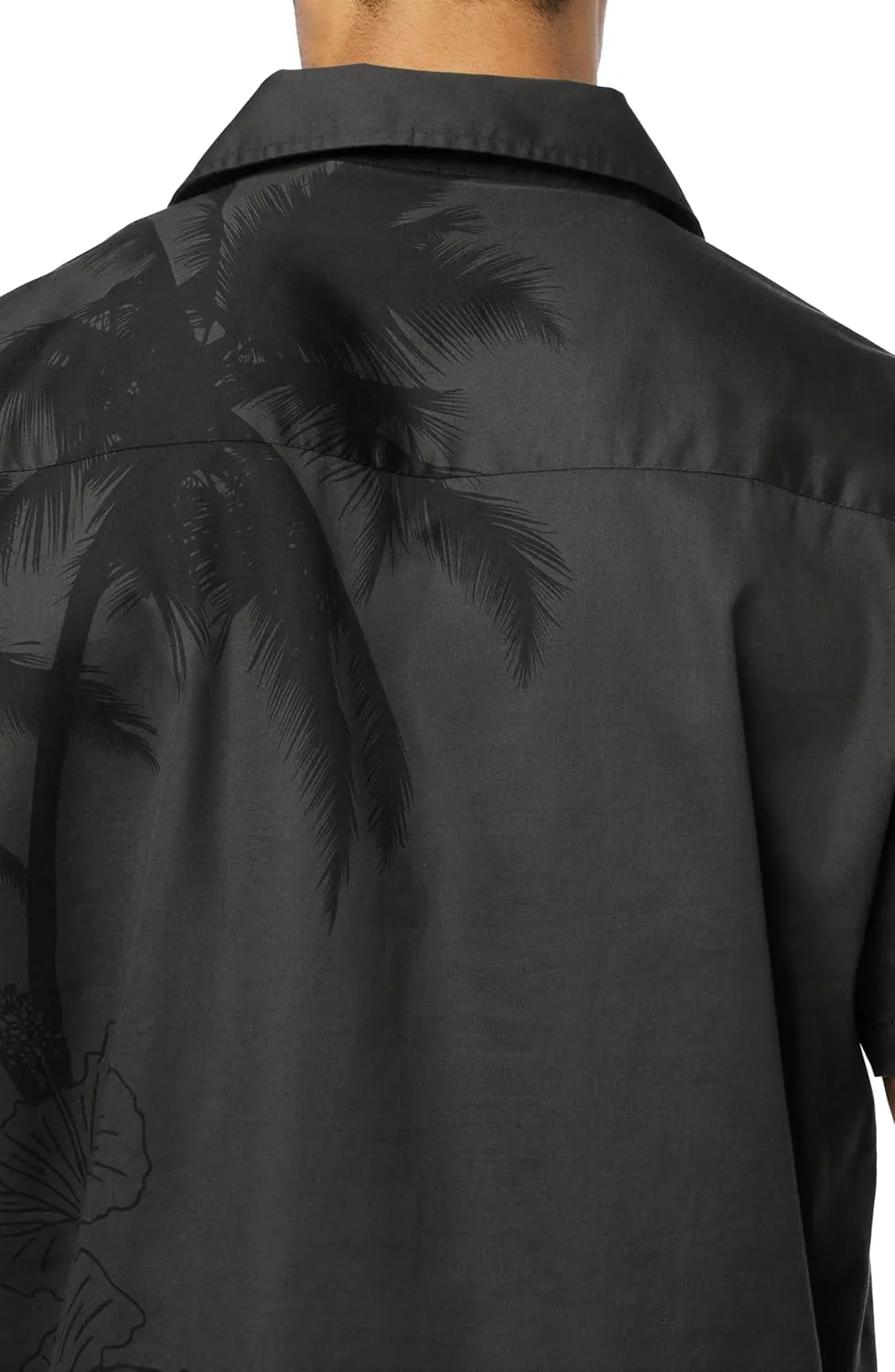 HUDSON Men's Short Sleeve Button Up Camp Shirt