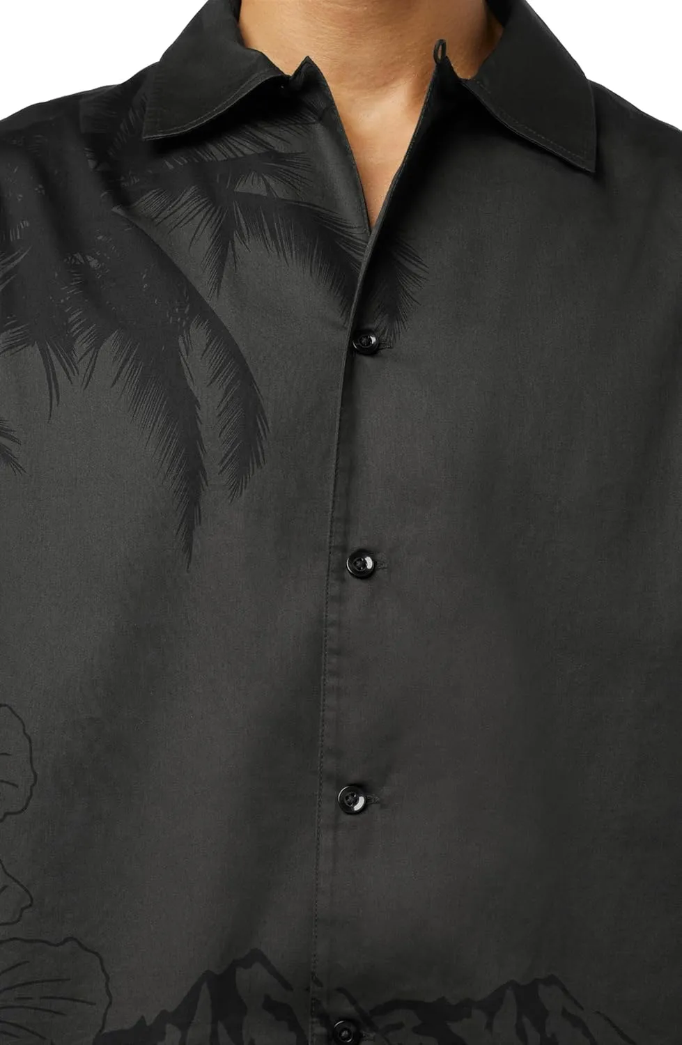 HUDSON Men's Short Sleeve Button Up Camp Shirt
