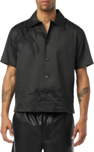HUDSON Men's Short Sleeve Button Up Camp Shirt