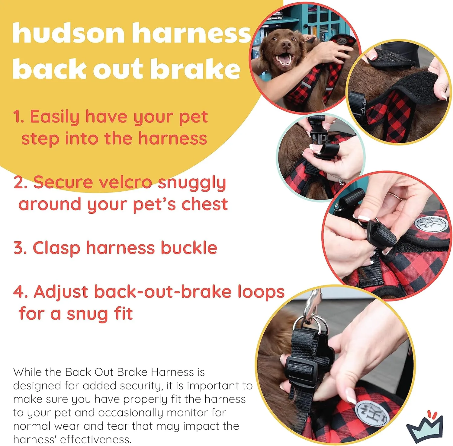 Huxley & Kent Hudson Walking & Training Harness - Strawberry (Extra-Small, 6-10lbs) - Easy Control Step-in Mesh Vest Harness with Reflective Strips for Safety - H&K