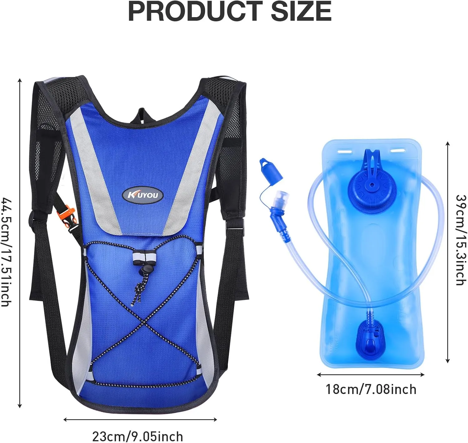 Hydration Backpack Hydration Pack with 2L Water Bladder, Lightweight Insulation Water Backpack for Cycling,Hiking, Running,Climbing