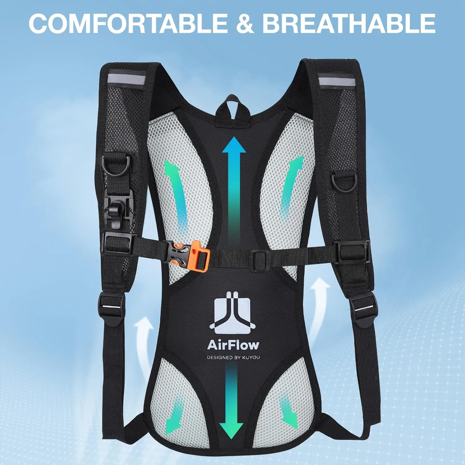Hydration Backpack Hydration Pack with 2L Water Bladder, Lightweight Insulation Water Backpack for Cycling,Hiking, Running,Climbing