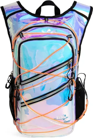 Hydration Backpack Pack with Cool Lights, 2L Water Bladder, Lightweight Bag for Running, Hiking, Bike, Climbing, Music Festival Essential, and Rave