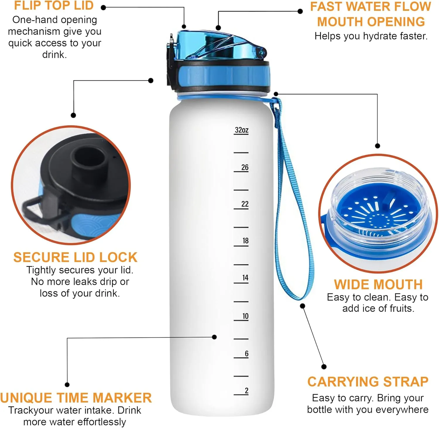 Hyturtle Personalized Golf Lovers 32 Oz 1Liter Motivational Water Bottle With Time Marker, Just A Girl Who Loves Golf, Sport Lovers Gifts For Women, Girl, Player On Birthday, Christmas