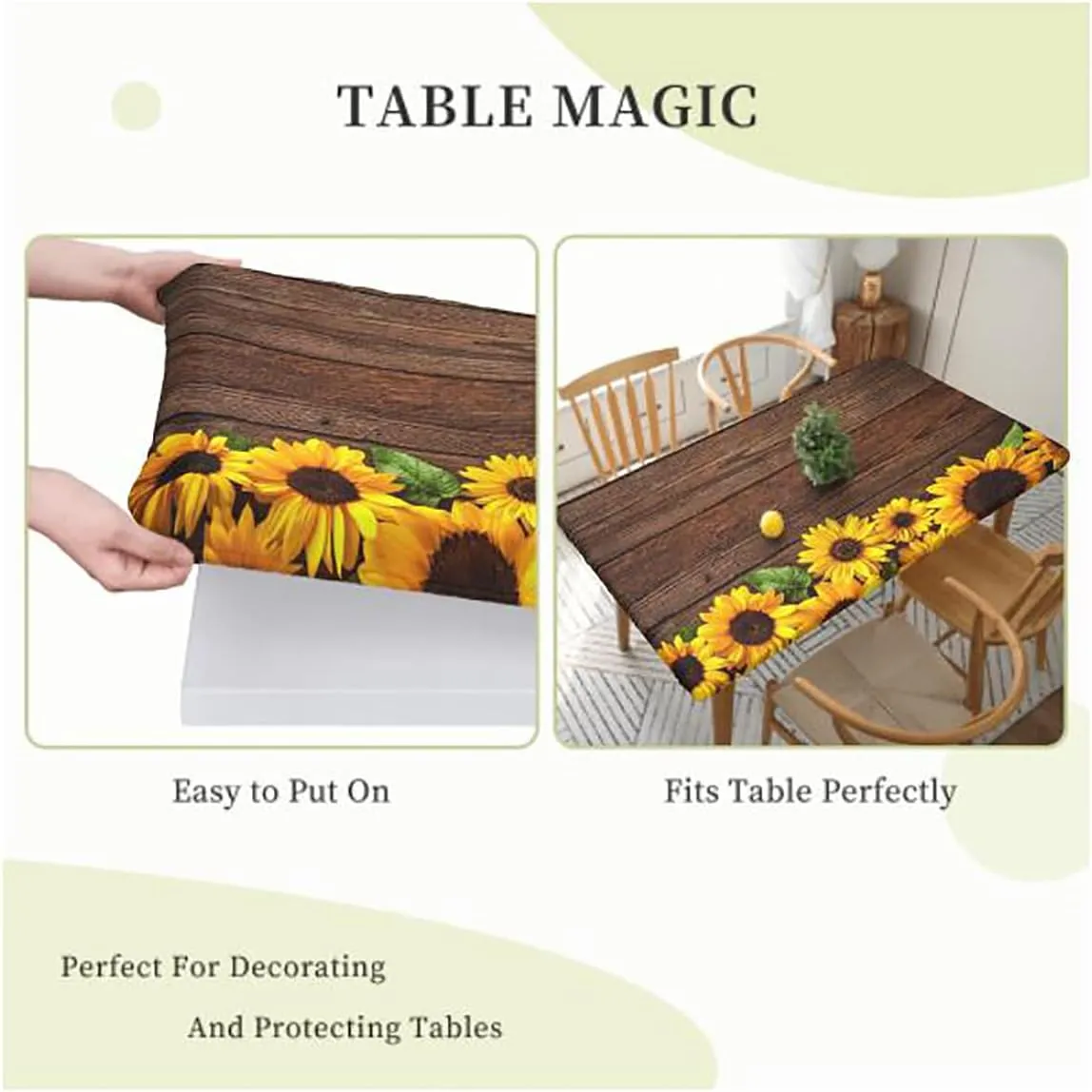 Indigo White Folding Table Cover Romantic Floral Background Folding Table Cover Rectangle Polyester ?Tablecloth for Picnic Party Abstract Fits up 4 Foot Tables