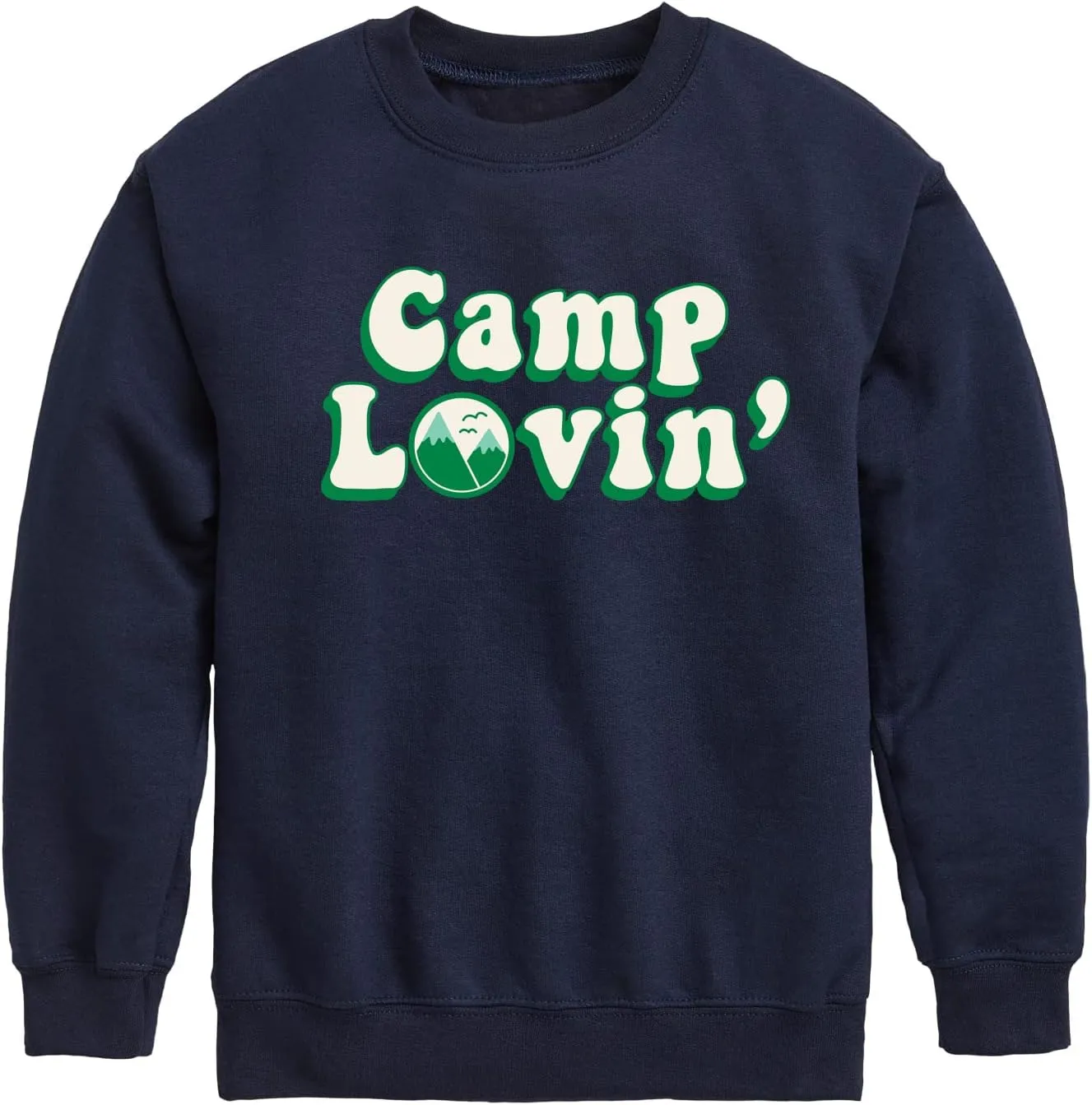 Instant Message - Camp Lovin - Toddler & Youth Crewneck Fleece Sweatshirt