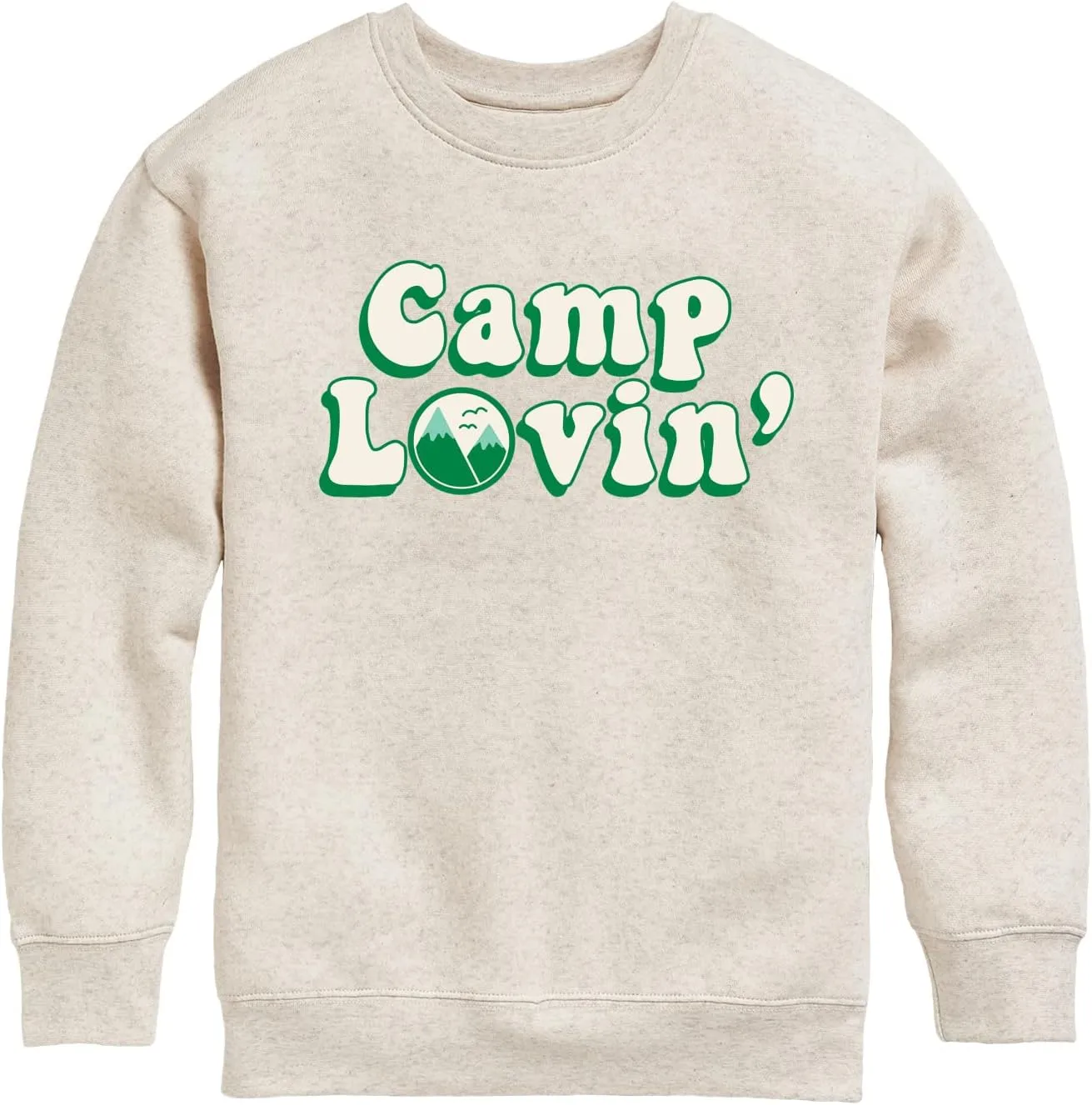 Instant Message - Camp Lovin - Toddler & Youth Crewneck Fleece Sweatshirt