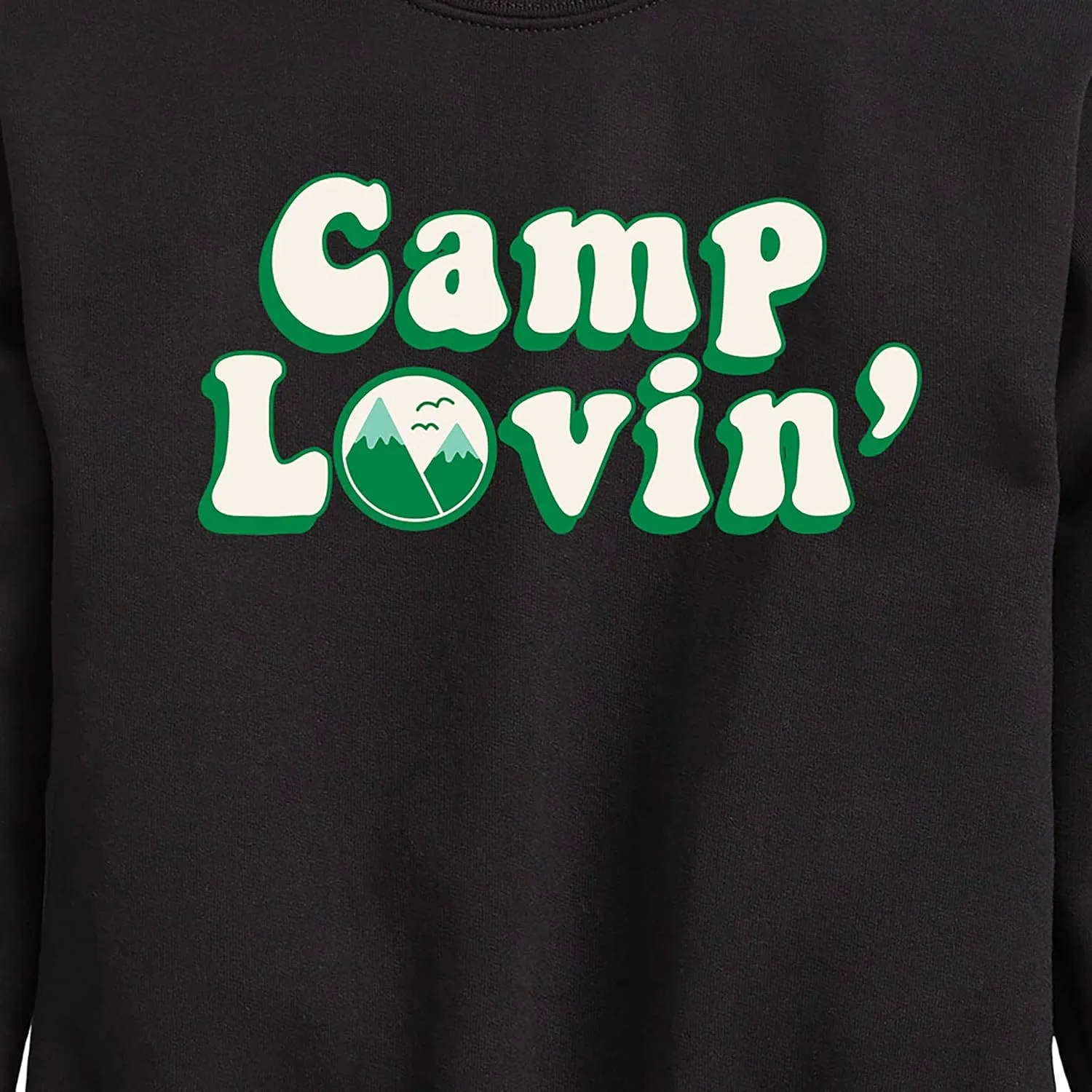 Instant Message - Camp Lovin - Toddler & Youth Crewneck Fleece Sweatshirt