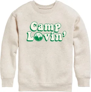 Instant Message - Camp Lovin - Toddler & Youth Crewneck Fleece Sweatshirt