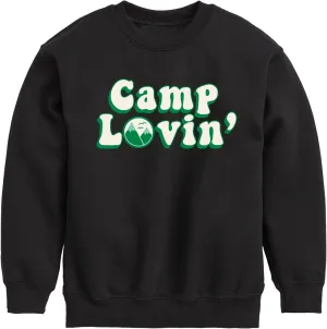 Instant Message - Camp Lovin - Toddler & Youth Crewneck Fleece Sweatshirt