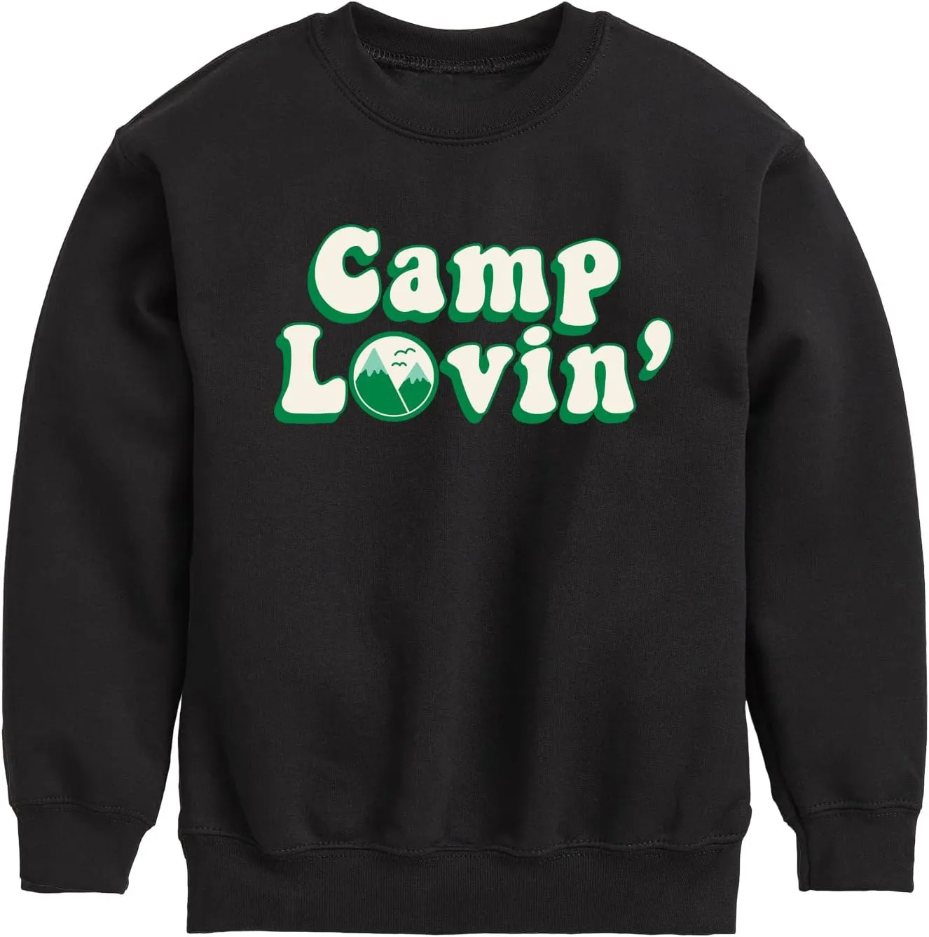 Instant Message - Camp Lovin - Toddler & Youth Crewneck Fleece Sweatshirt