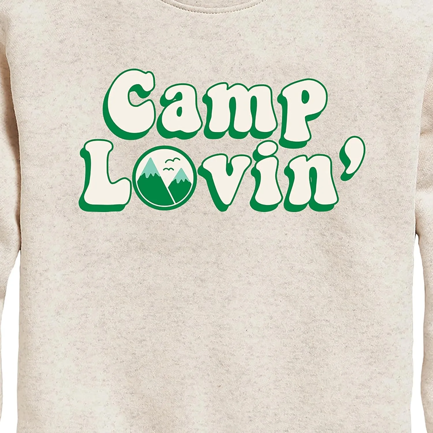 Instant Message - Camp Lovin - Toddler & Youth Crewneck Fleece Sweatshirt