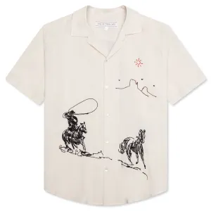 Into the Distance Camp Shirt - Ivory
