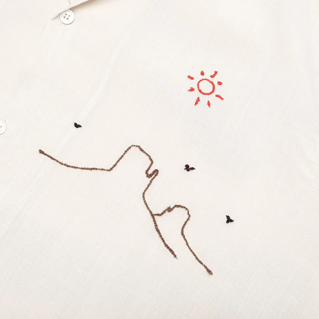 Into the Distance Camp Shirt - Ivory
