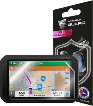 IPG For Garmin RV 785 & Traffic, Advanced GPS Navigator 7" Touch Display Screen Protector Invisible Ultra HD Clear Film Anti Scratch Skin Guard - Smooth/Self-Healing/Bubble -Free