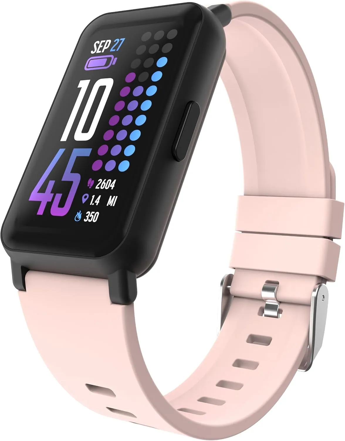iTouch Smart Watch Fitness Tracker - 1.47" Touch Screen, IP68 Water Resistant, Heart Rate Monitor, Activity Tracker, GPS, 96 Sports Modes, 100  Watch Faces, Pedometer, Android & iOS (Renewed)