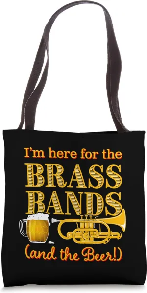 Joke for Cornet Players or Beer Lover A Funny Brass Band Tote Bag