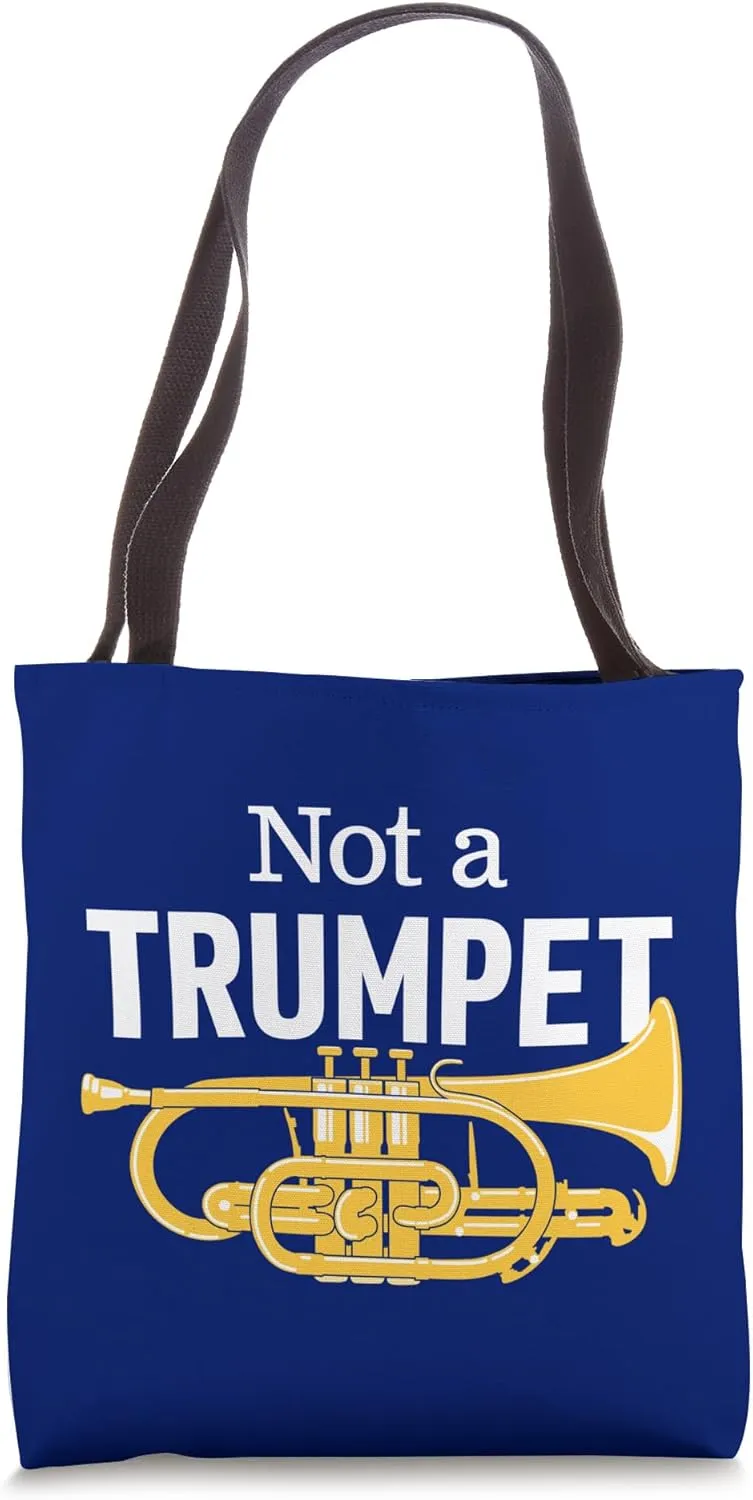 Joke or Cornet Player Humour for Brass Band A Funny Cornet Tote Bag