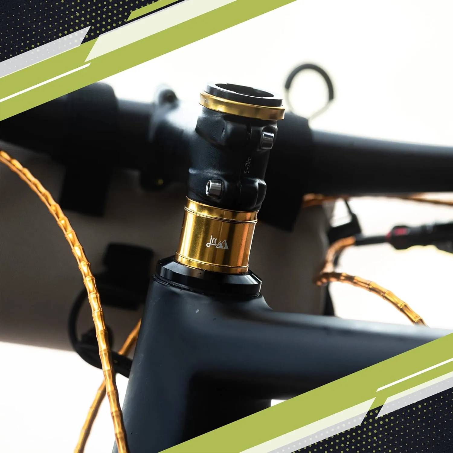 JRC Components Enkei Top Cap Bike Stem Mount | Compatible with All Models of Wahoo Elemnt GPS Devices | Lightweight CNC 6061-T6 Aluminium Body | Suitable for use with 1 1/8" Headset Gunmetal
