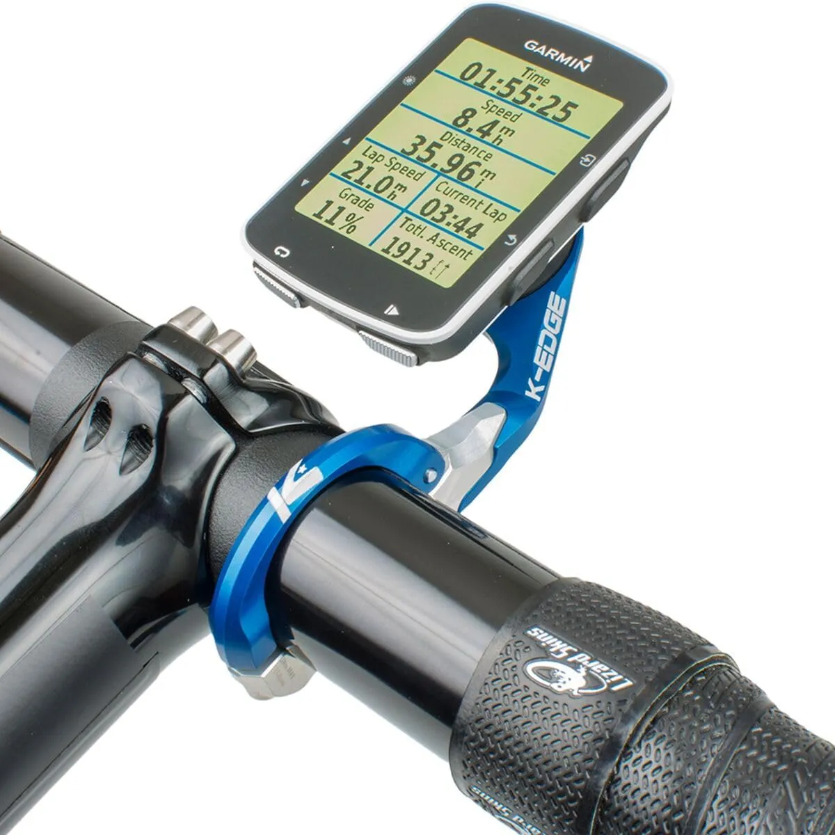 K-Edge | Race Bicycle Computer Mount | for Garmin GPS Devices | Blue