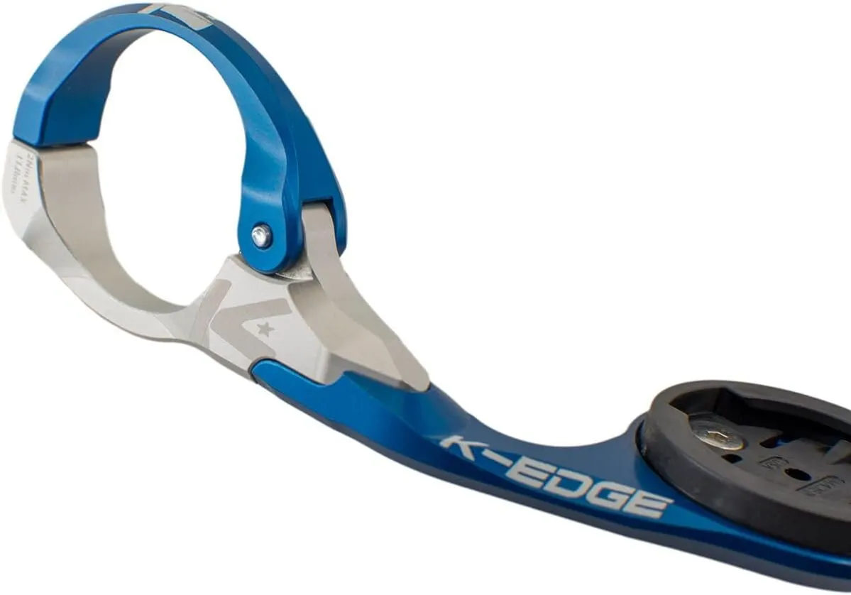 K-Edge | Race Bicycle Computer Mount | for Garmin GPS Devices | Blue