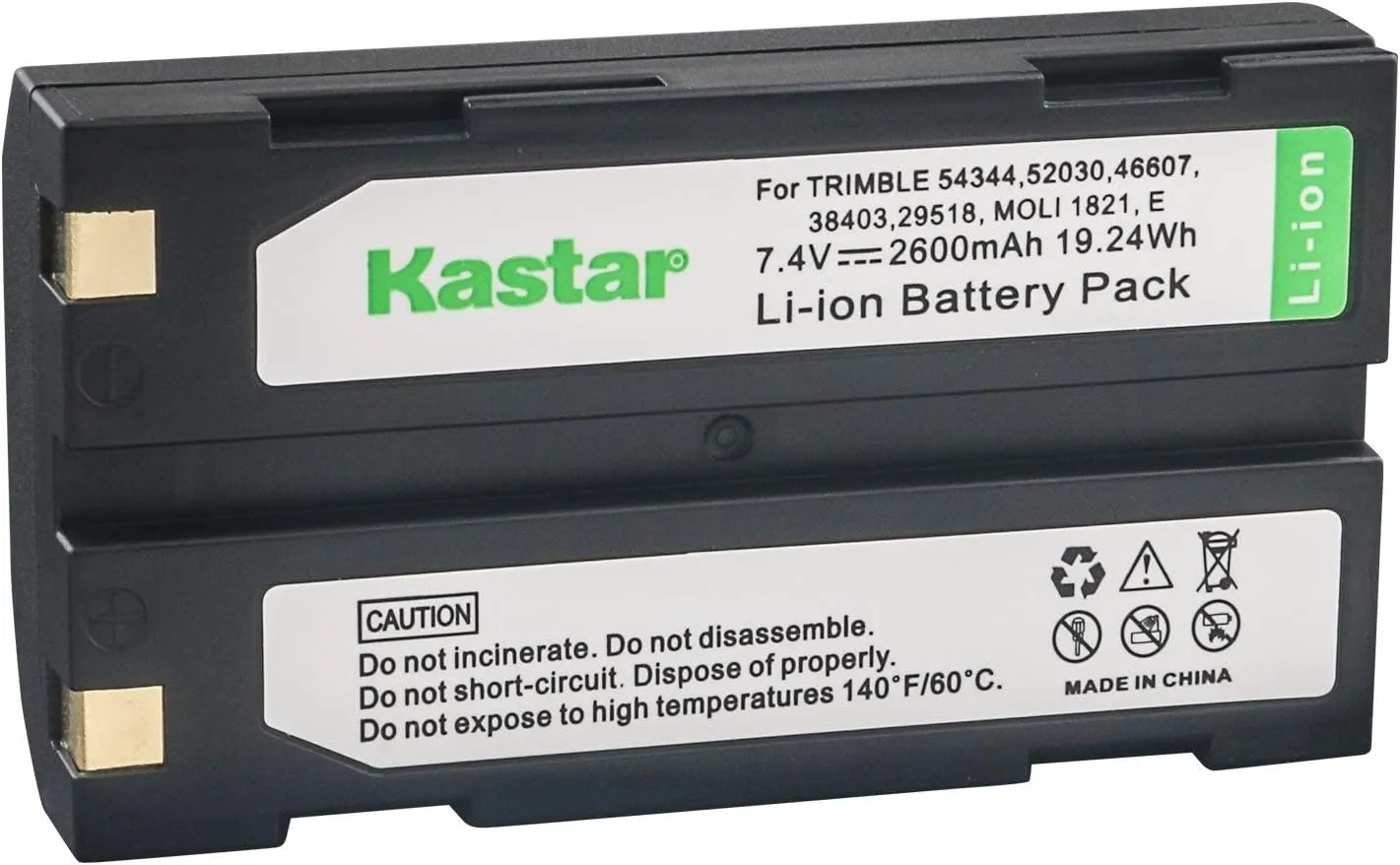 Kastar D-Li1 Battery 2 Pack for Pentax Ei-D-Li1 EI-D-BC1 Pentax EI-2000, Trimble 29518 46607 52030 54344 38403 5700 5800 R6 R7 R8 GNSS TR-R8 GPS MT1000, HP C8873A HP PhotoSmart 912 C912 912XI C912XI