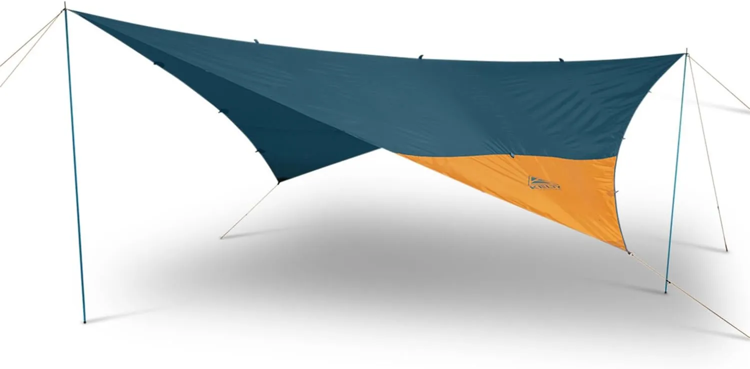 Kelty Noah’s Tarp Sun Shelter and Multi-Use Awning Rainfly, Portable Canopy UV Protection, Waterproof   Durable, 3 Sizes for Customized Pitch