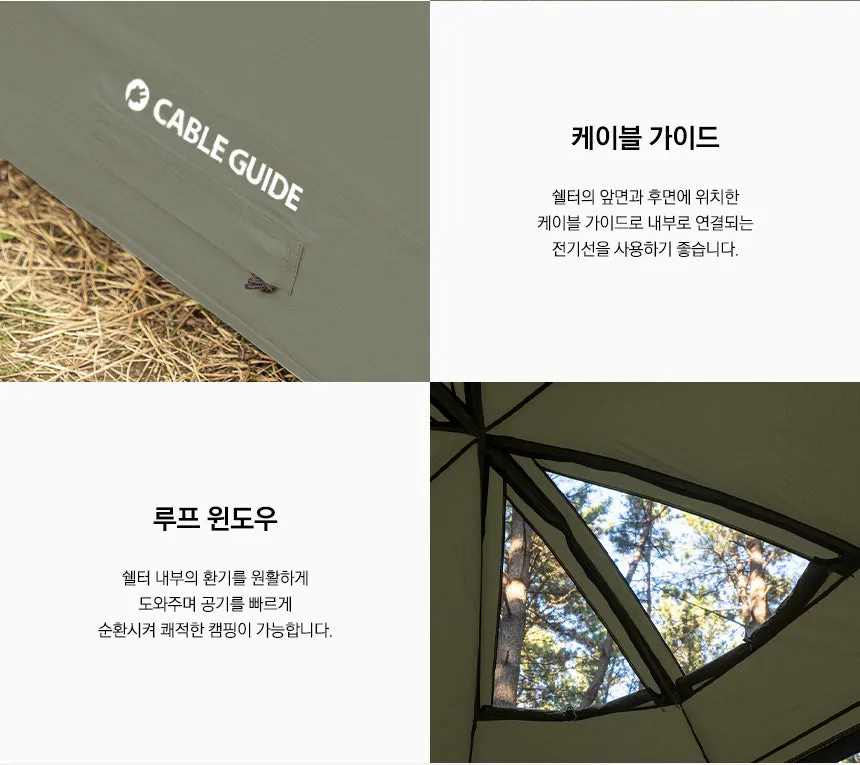 KZM VIVA DOME 3-4 person SHELTER PLUS