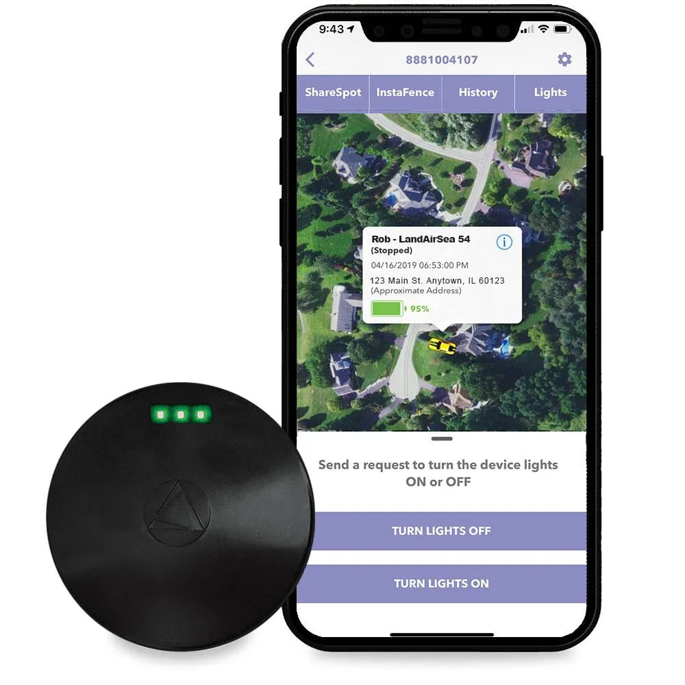 LandAirSea SilverCloud Mini 54 Real-Time GPS Tracker - GPS tracking device (Monthly Subscription Required)