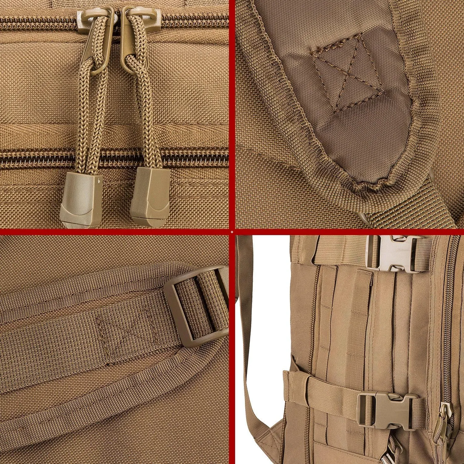 Large 3 Day Expandable 39L-64L Backpack Military Tactical Hiking Camping Daypack