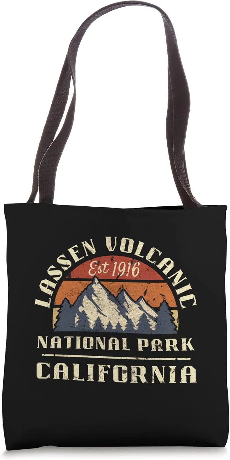 Lassen Volcanic California Hike Mountain Outdoors Tote Bag