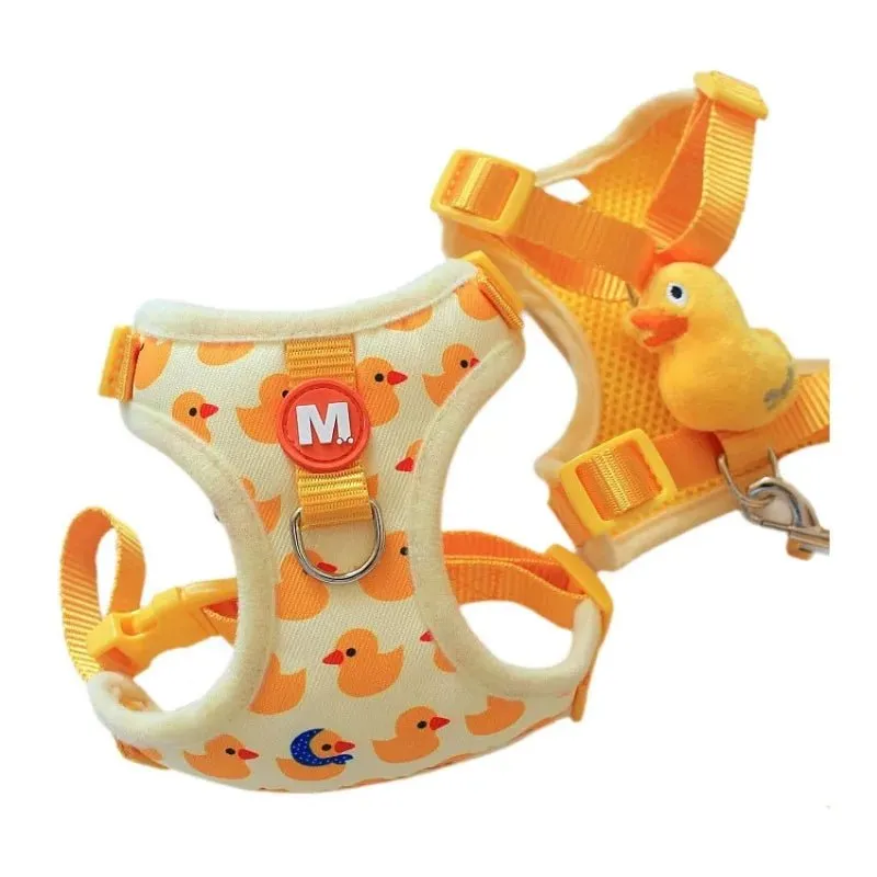 Lightweight Pet Harness for Small Dogs - Cute Elephant Cartoon Design
