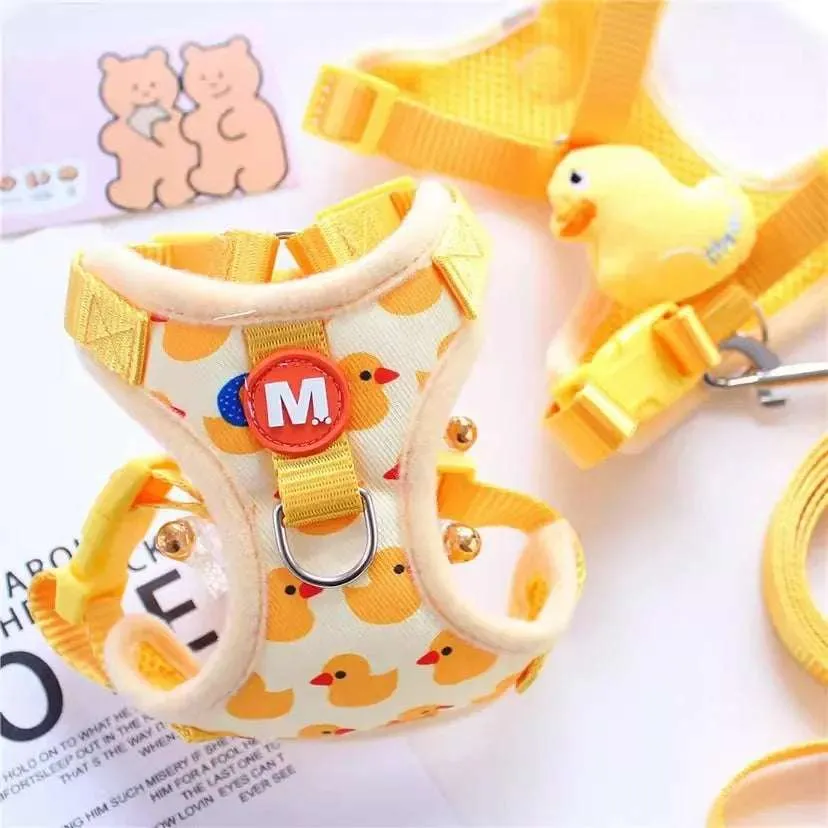 Lightweight Pet Harness for Small Dogs - Cute Elephant Cartoon Design