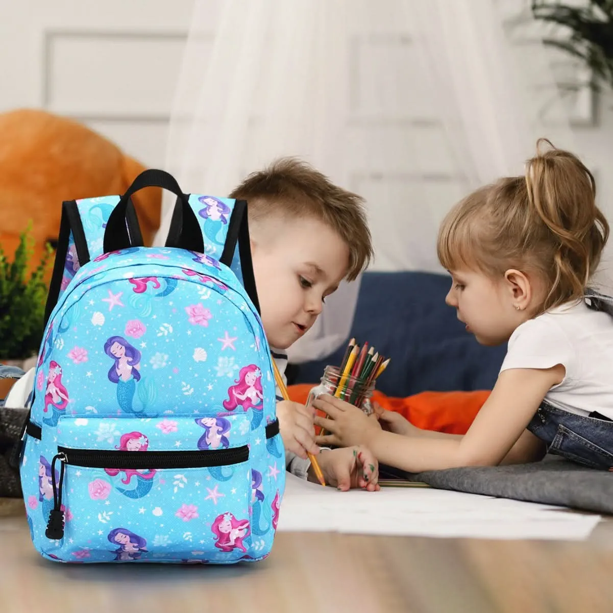 Lightweight Printed Kids’ School Backpack – For Grades 1-6