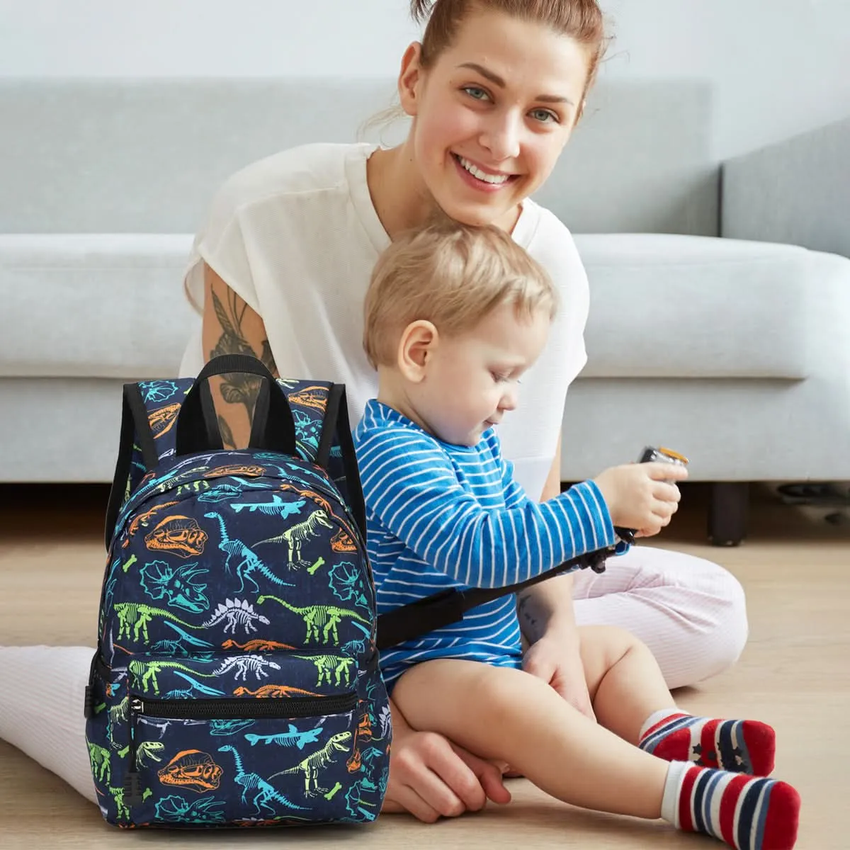 Lightweight Printed Kids’ School Backpack – For Grades 1-6