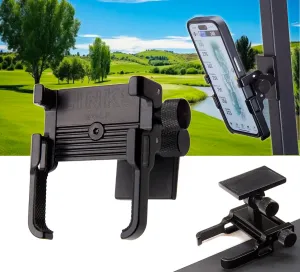 Links Golf Phone Caddy - Magnetic Golf Cart Phone Holder, Black