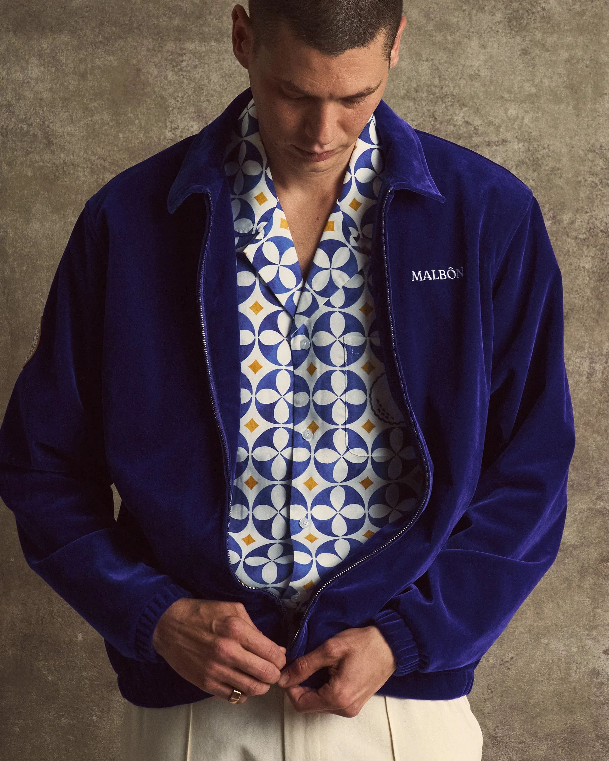 Malbon Riviera Camp Collar Shirt