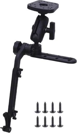 Marine Electronic Mount, Sturdy 1.5in Ball Base Boat Electronics Mount, Adjustable Arm Replacement for Scotty, for Lowrance, Fishfinders and GPS Chartplotters