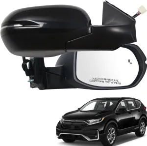 Marretoo for Honda CRV 2017-2022 Side Mirror Assembly Passenger Side for HONDA CRV Accessories 9pins | POWER SIGNAL HEAT BSM Replaces HO1321318(RH)