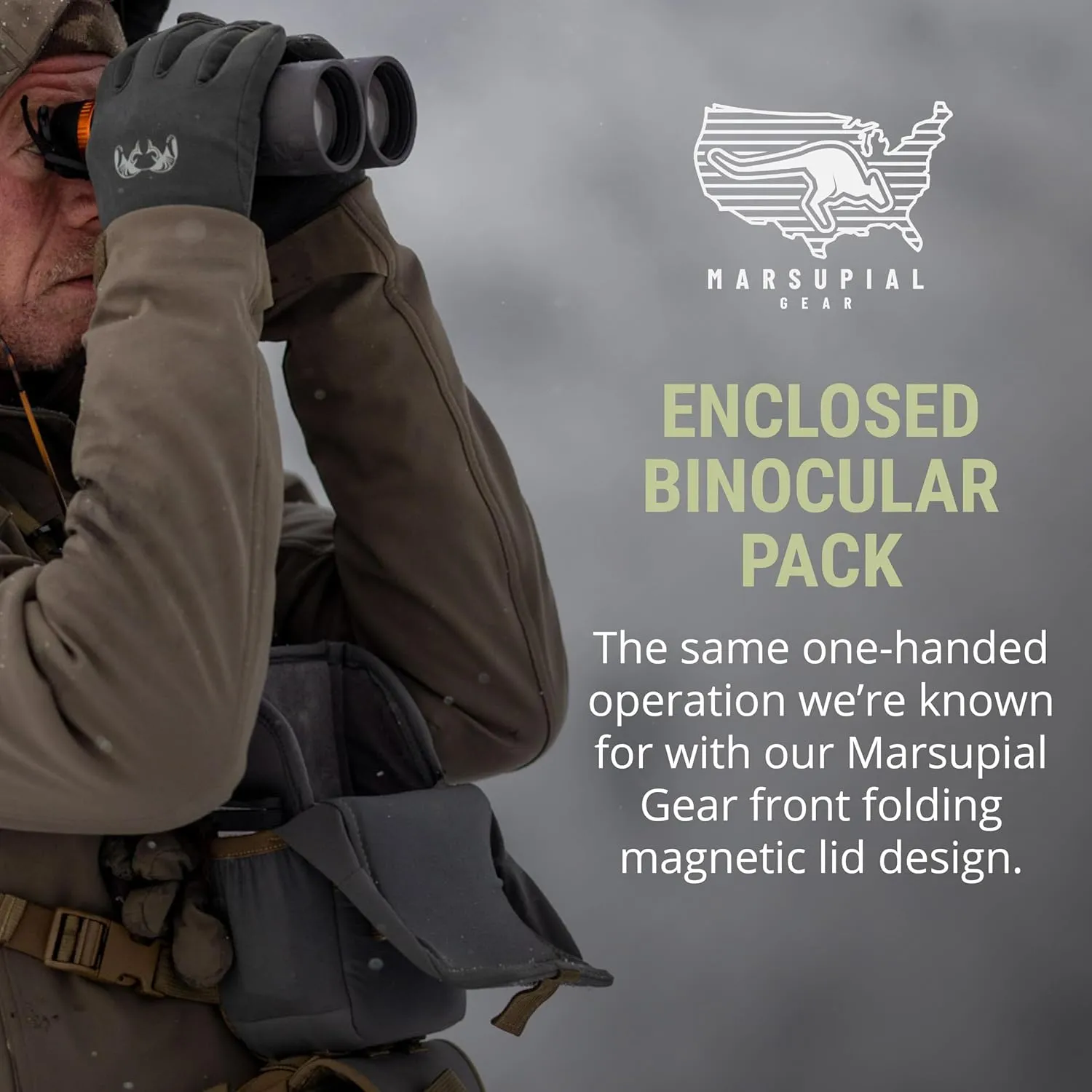 Marsupial Gear Enclosed Binocular Pack, Multicam, Medium