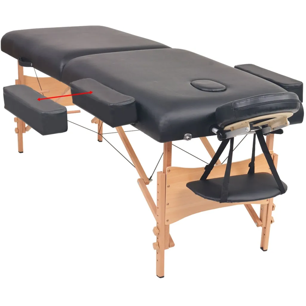 Massage Table Foldable Massage Therapy Bed Beauty Couch 2 Zones Thick