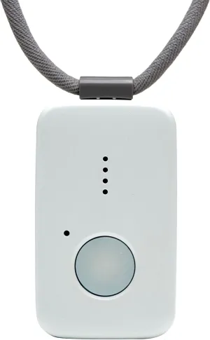 Medical Guardian MGMini | Medical Alert Device for Seniors | Water-Resistant, Emergency Call Button, 24/7 Monitoring, Step Counter, GPS Tracking | Monthly Subscription Required | White