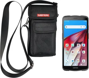 MEFERI ME61 Android Barcode Scanner with Shoulder Bag, Equip with SE4710 Zebra Scanner, 6" Full-Screen 5180 mAh PDA Handheld Mobile Computer, Android 13 PDA for WMS, 1D/2D/QR, Wi-Fi 4G BT GPS NFC