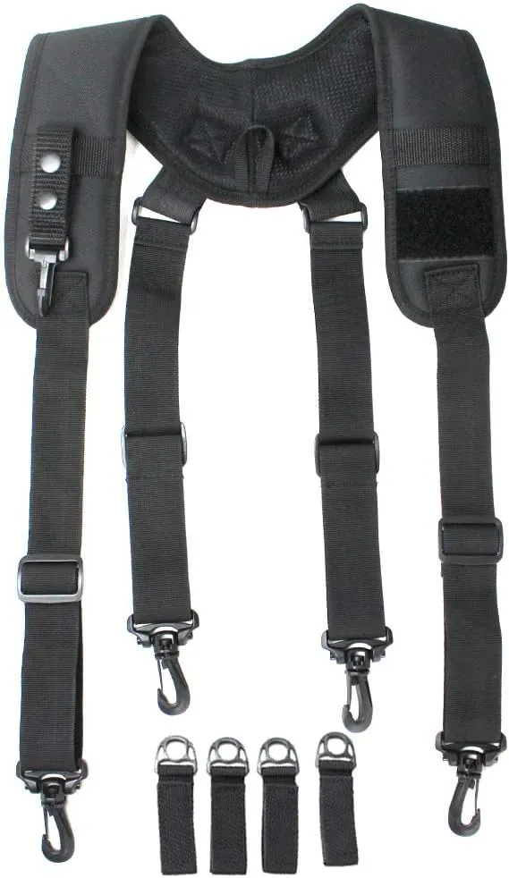 MELOTOUGH Tactical Suspenders for Duty Belt Harness,Police Suspenders Duty belt Padded Adjustable
