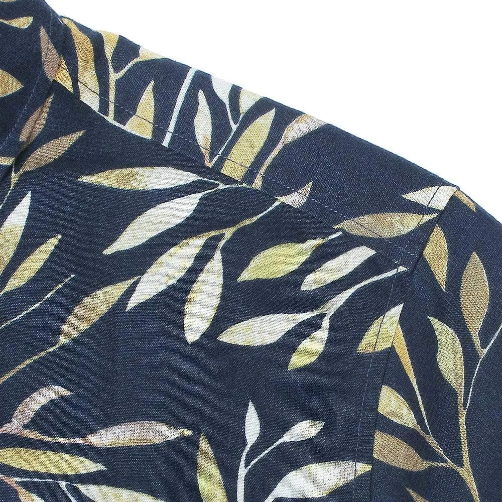 Men's Hawaiian Floral Shirts Silk and Linen Button Down Casual Tropical Holiday Beach Shirts