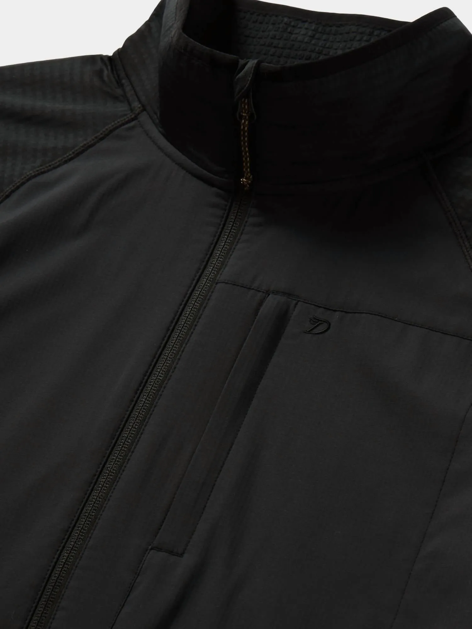 Men's Lightweight Grid Tech Fleece Pullover In Black
