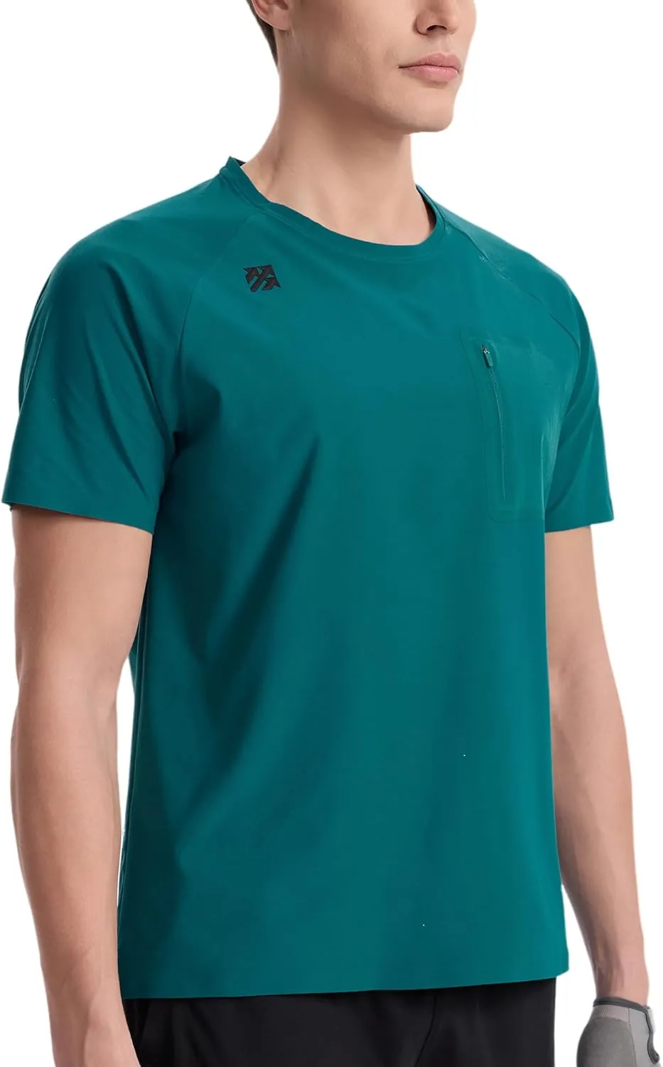 Mens Seamless Workout T-Shirts Lightweight Moisture Wicking Running Hiking Camping Tennis Pickleball Shirts for Men