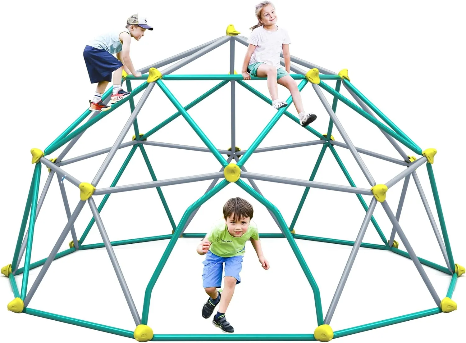 Merax 12FT Climbing Dome, Outdoor Dome Climber for Kids 3-10 Supporting 1000 lbs, Easy Assembly Playground Jungle Gym Backyard Play Equipment