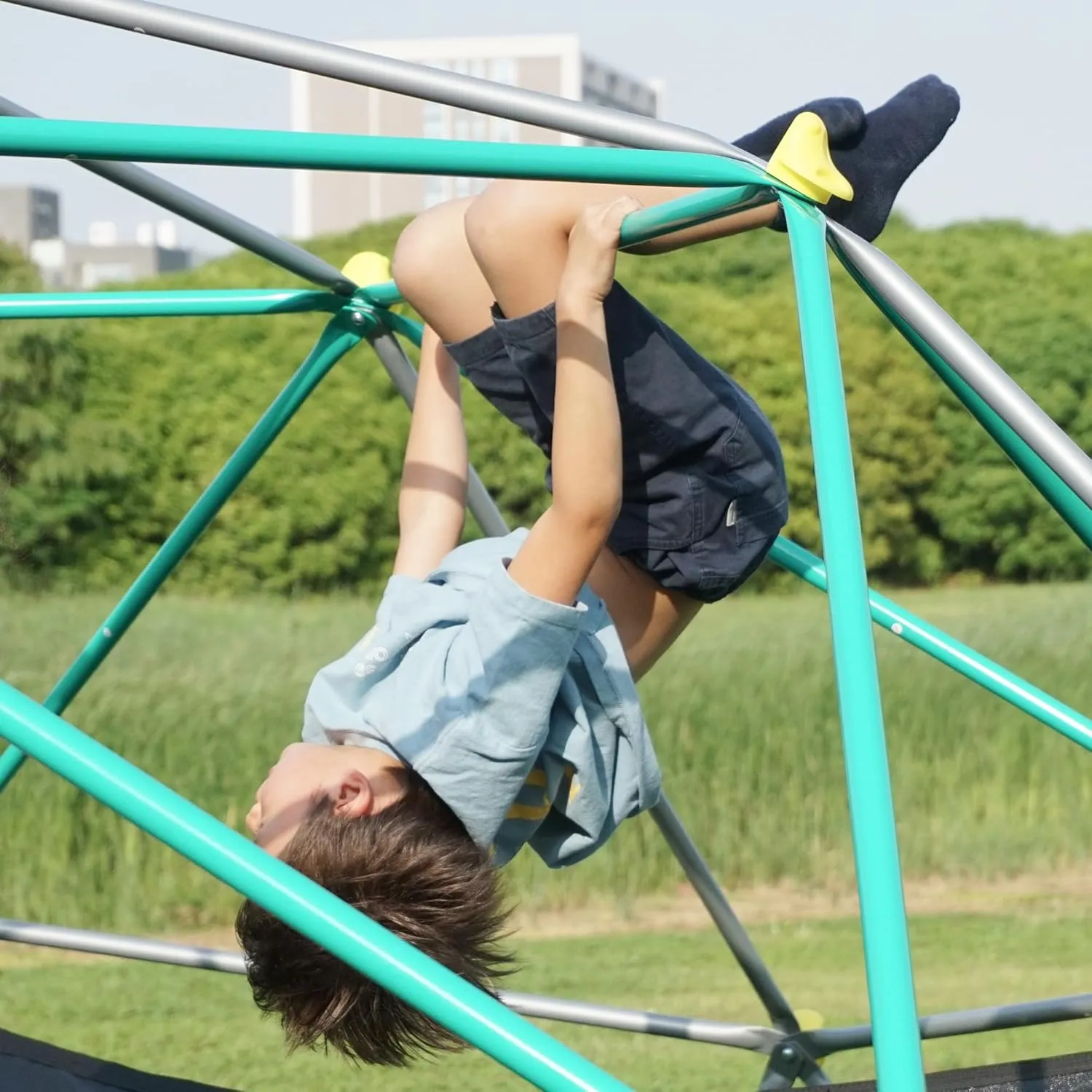 Merax 12FT Climbing Dome, Outdoor Dome Climber for Kids 3-10 Supporting 1000 lbs, Easy Assembly Playground Jungle Gym Backyard Play Equipment
